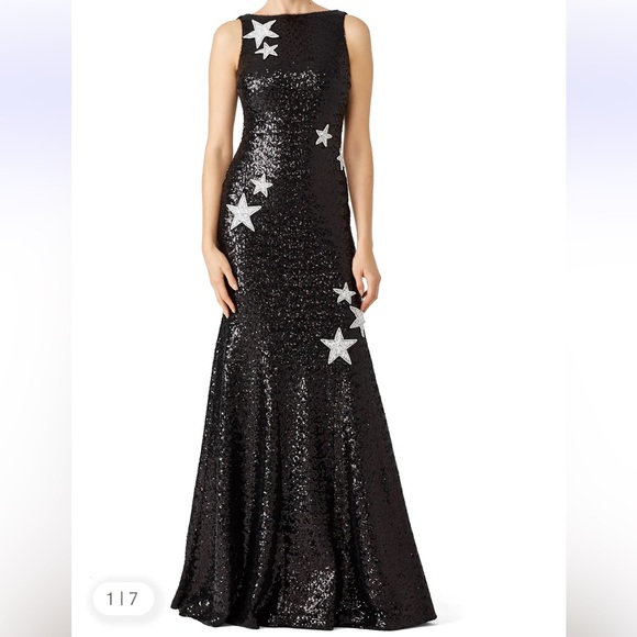 Theia Black Stargaze Gown Theia Black Stargaze Gown